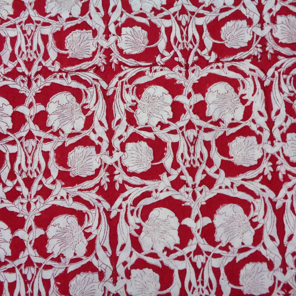 Block Print Tablecloth Bauhaus Lollipop 180x270cm