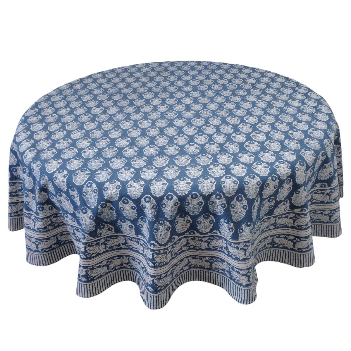 Round Table Cloth Boota Aster Blue 150cm