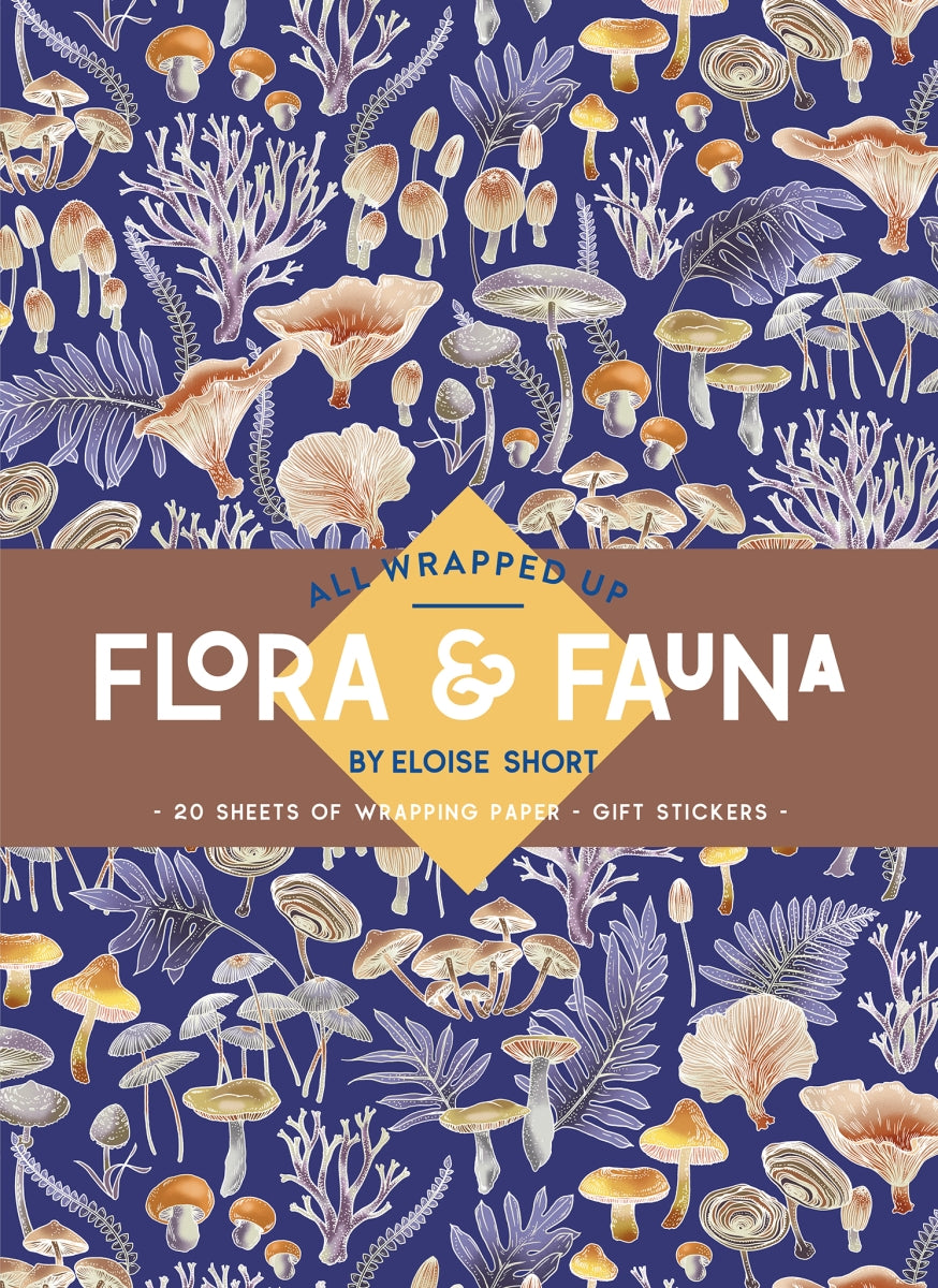 Floral & Fauna Wrapping Paper Book