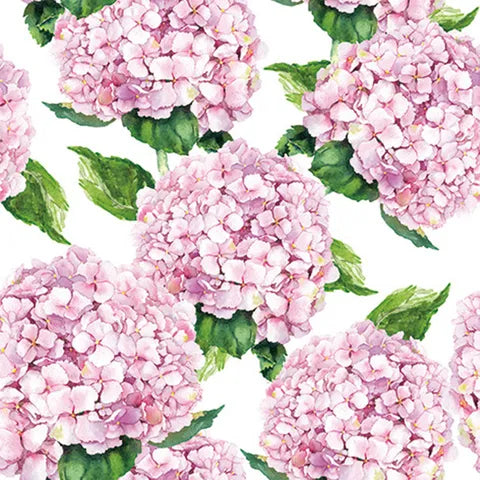Pink Hydrangea 20pk Paper Napkins
