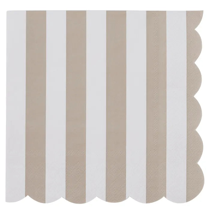 Carnival Taupe 20pk Paper Napkins