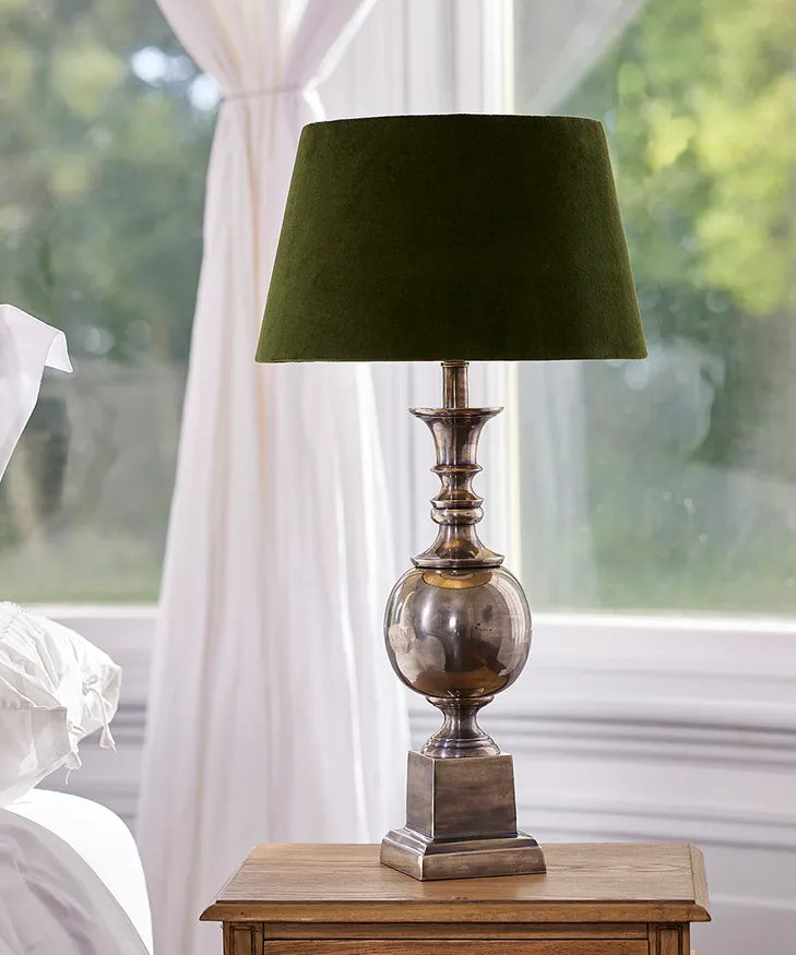 Velvet Lamp shade: Olive