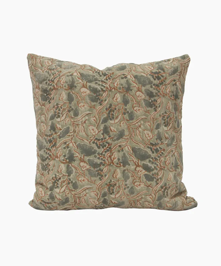 Amira Floral Handblock Cushion 50x50cm