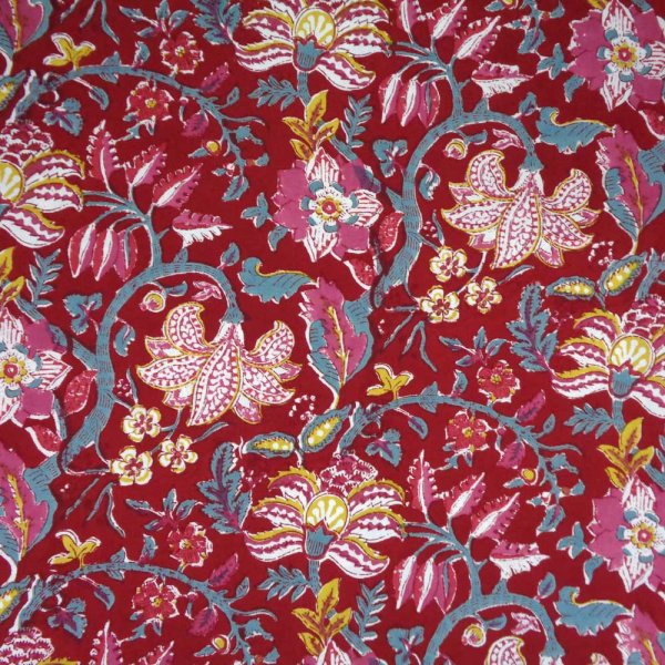 Round Table Cloth Anarkali Red 150cm