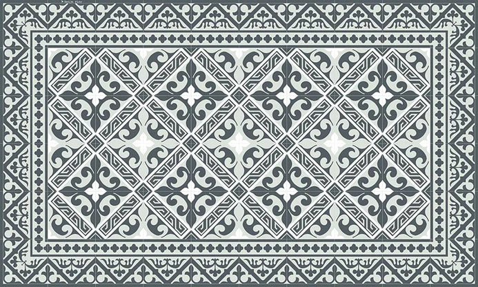 BEIJA FLOR-Flor de Lis Gray vinyl mat 60X80cm