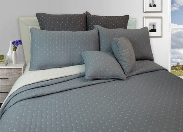 Cross Light Blue Quilt Bedspread Set 260x280 K/SK