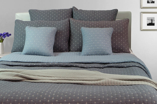 Cross Light Blue Quilt Bedspread Set 260x280 K/SK