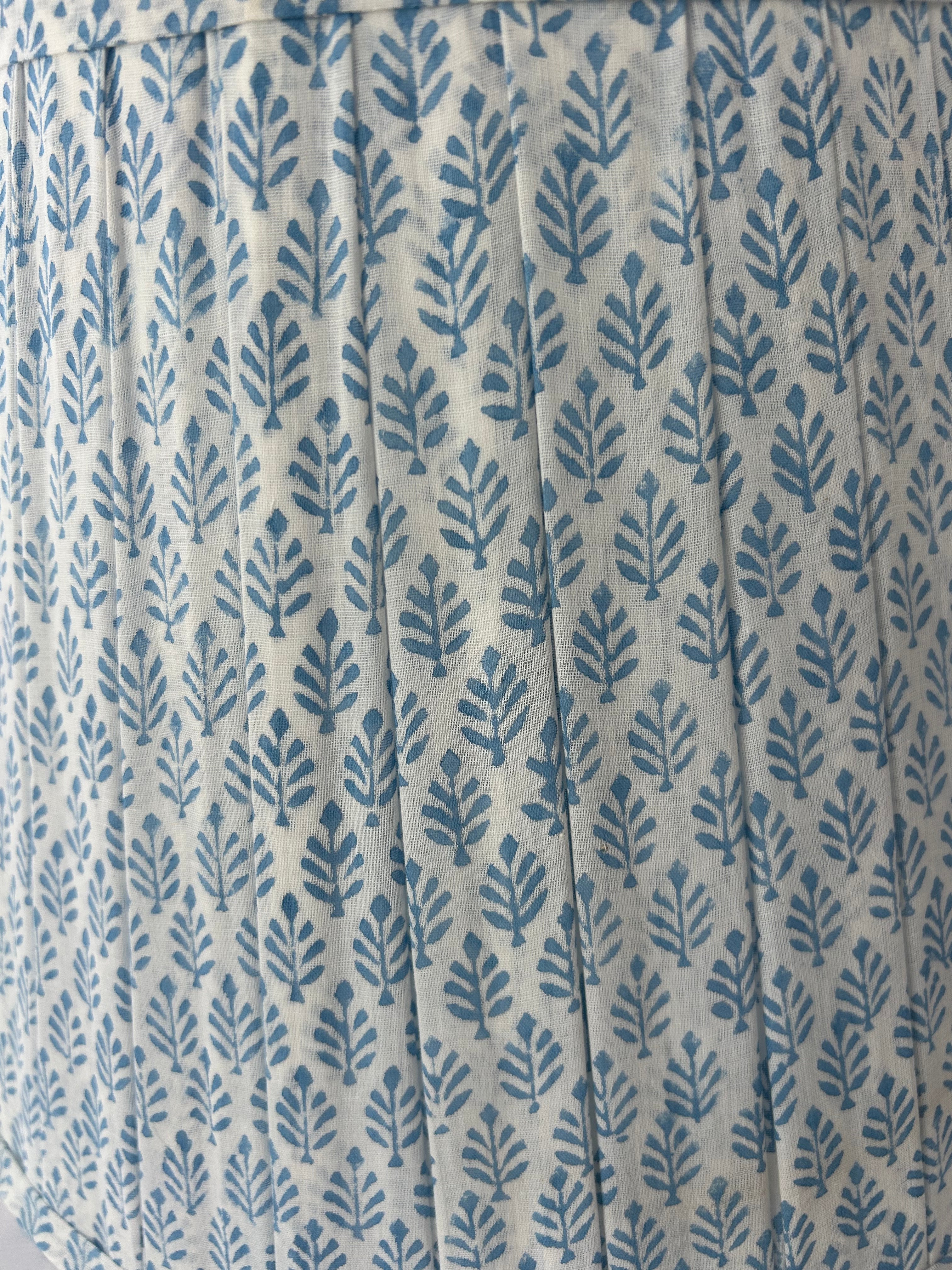 detail of blue white