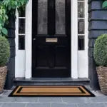 Double size double stripe door mat