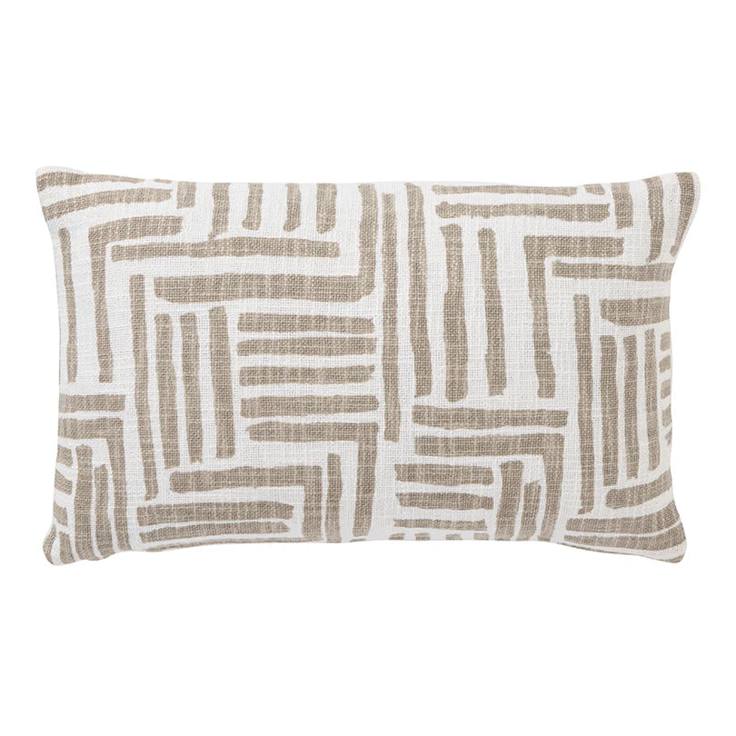 Beige geometric pattern cushion  30X50