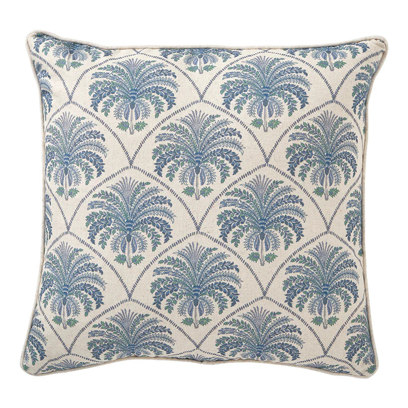 Saffron Azul Palm 50x50 Cushion