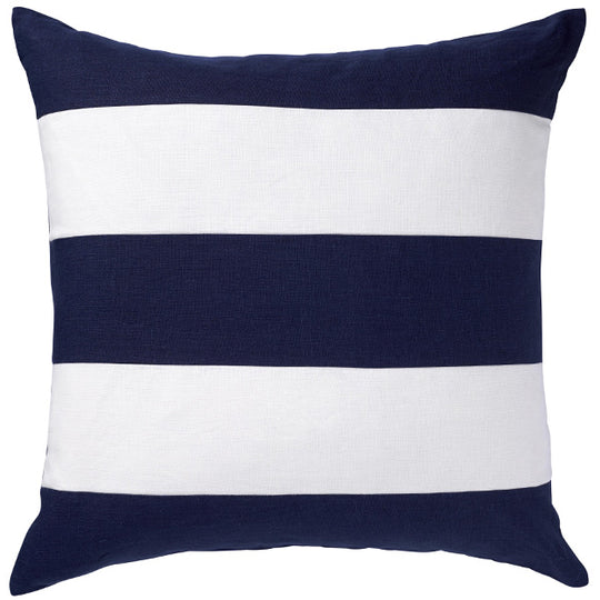 Linen Stripe 50x50cm Cushion Navy