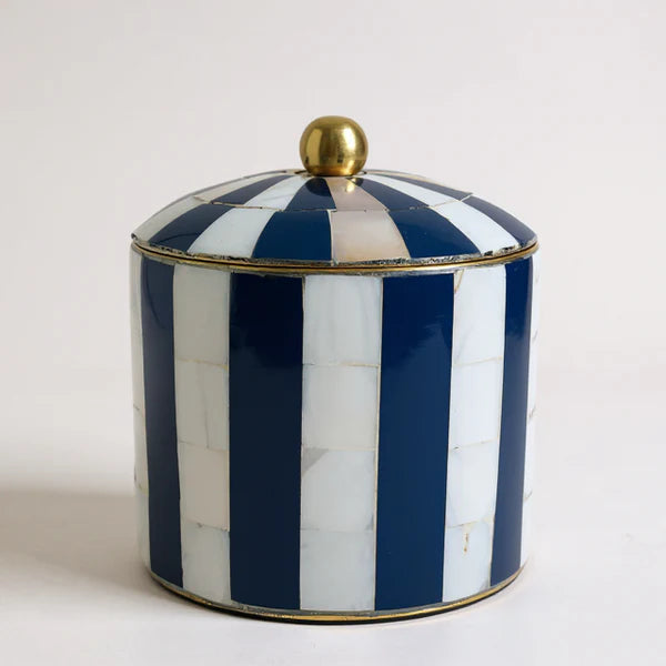 St Tropez Stripe Decor Box
9.5X8cm