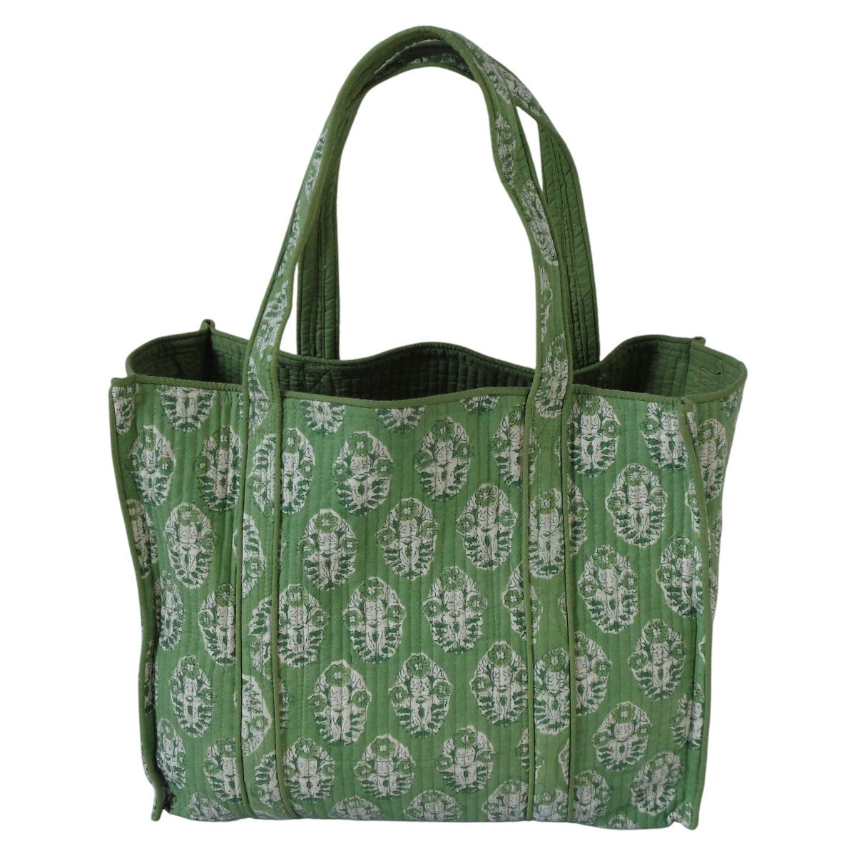 Quilted Tote Bag Boota Celadon