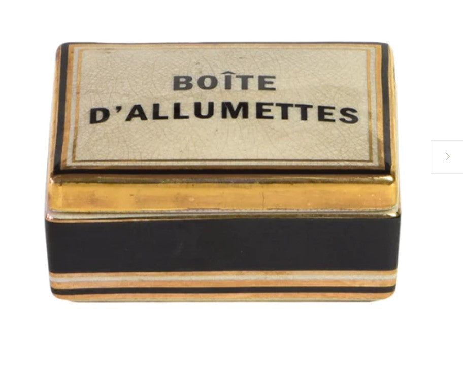 Allumettes Ceramic Match Box