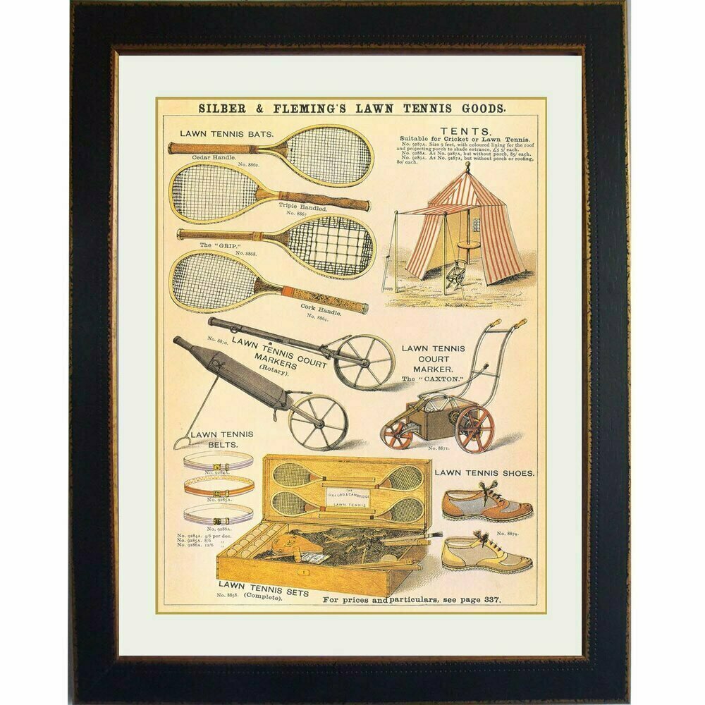 Tennis Art Print Framed