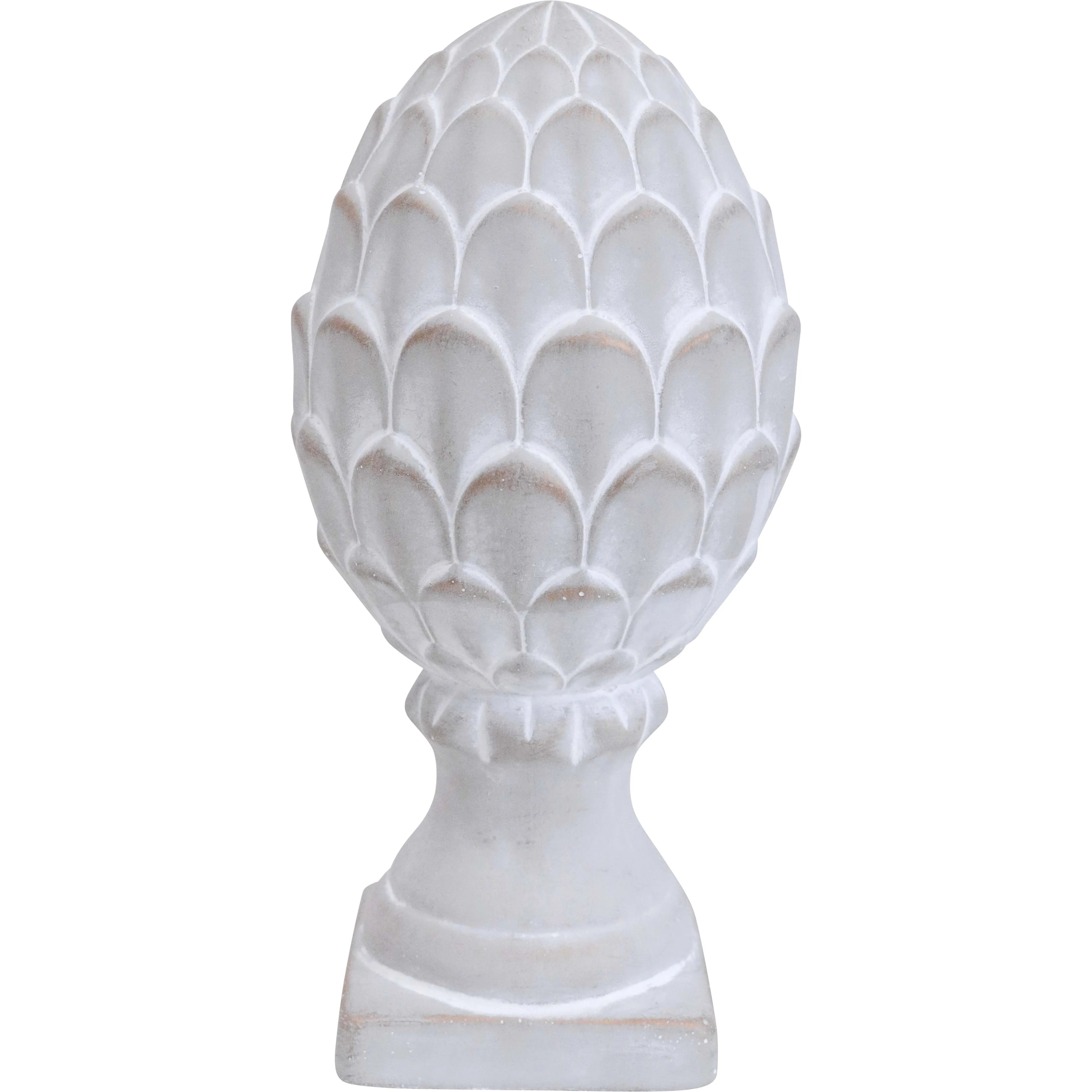 Ceramic Acorn White Large