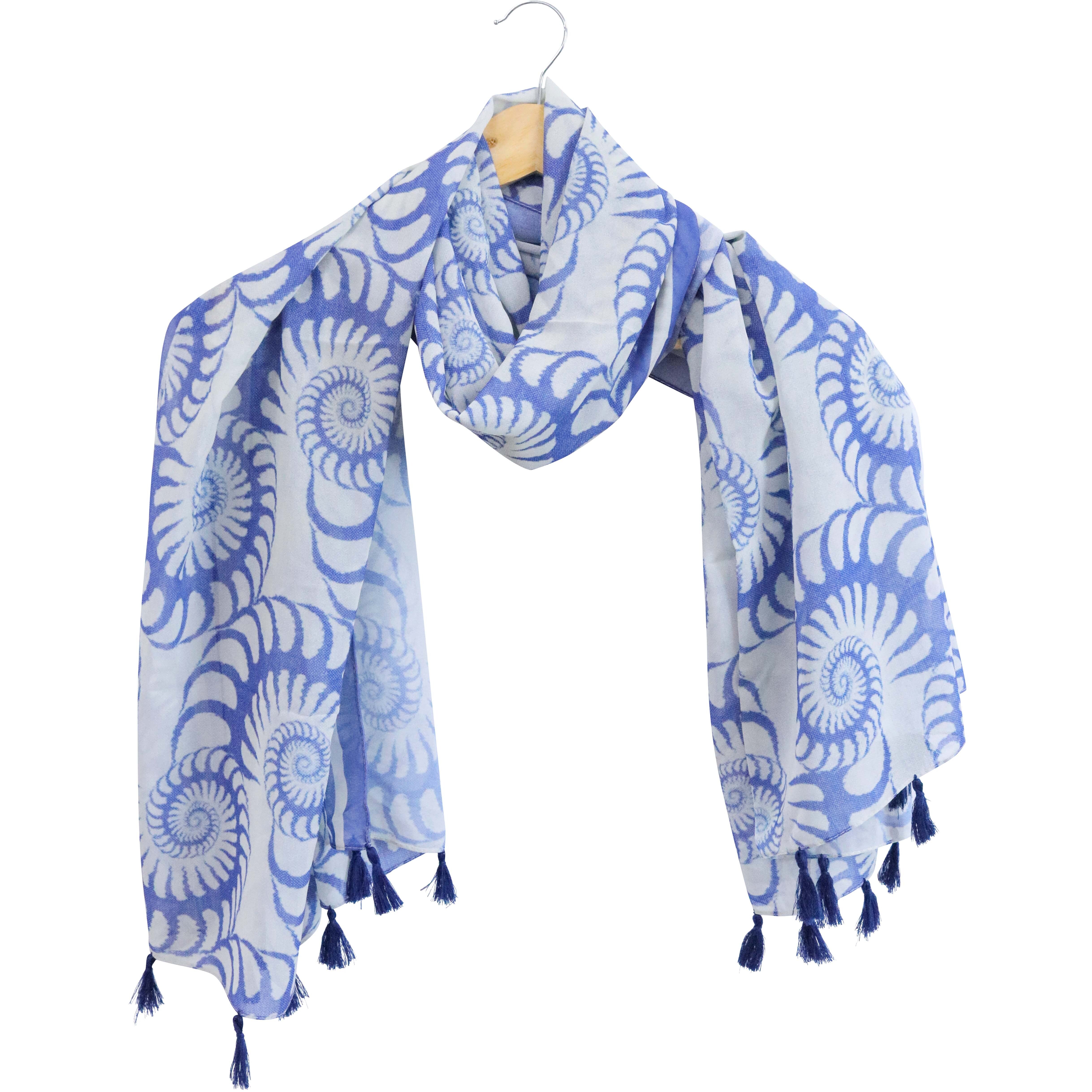Scarf Modern Shells 90x180cm