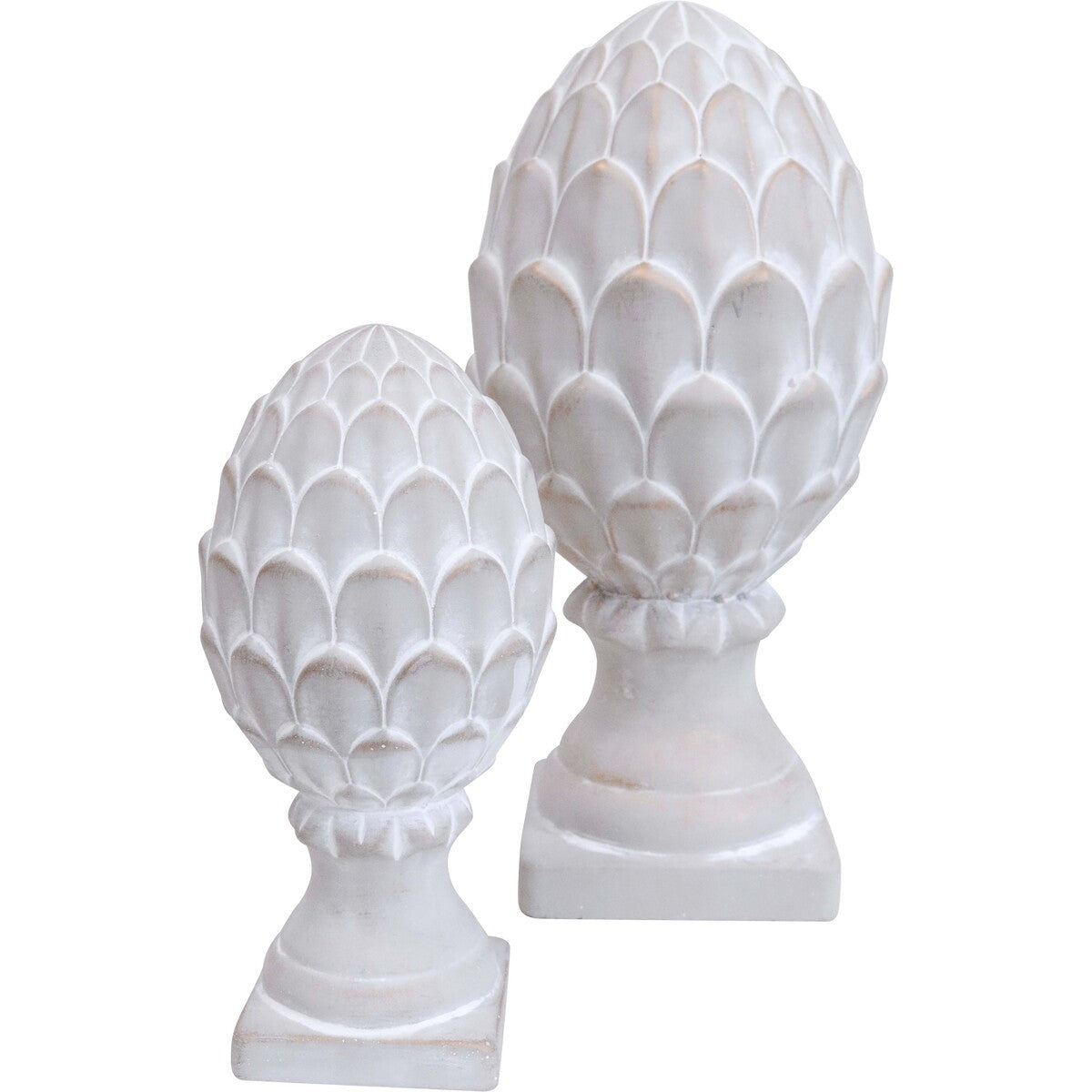 Ceramic Acorn White Large