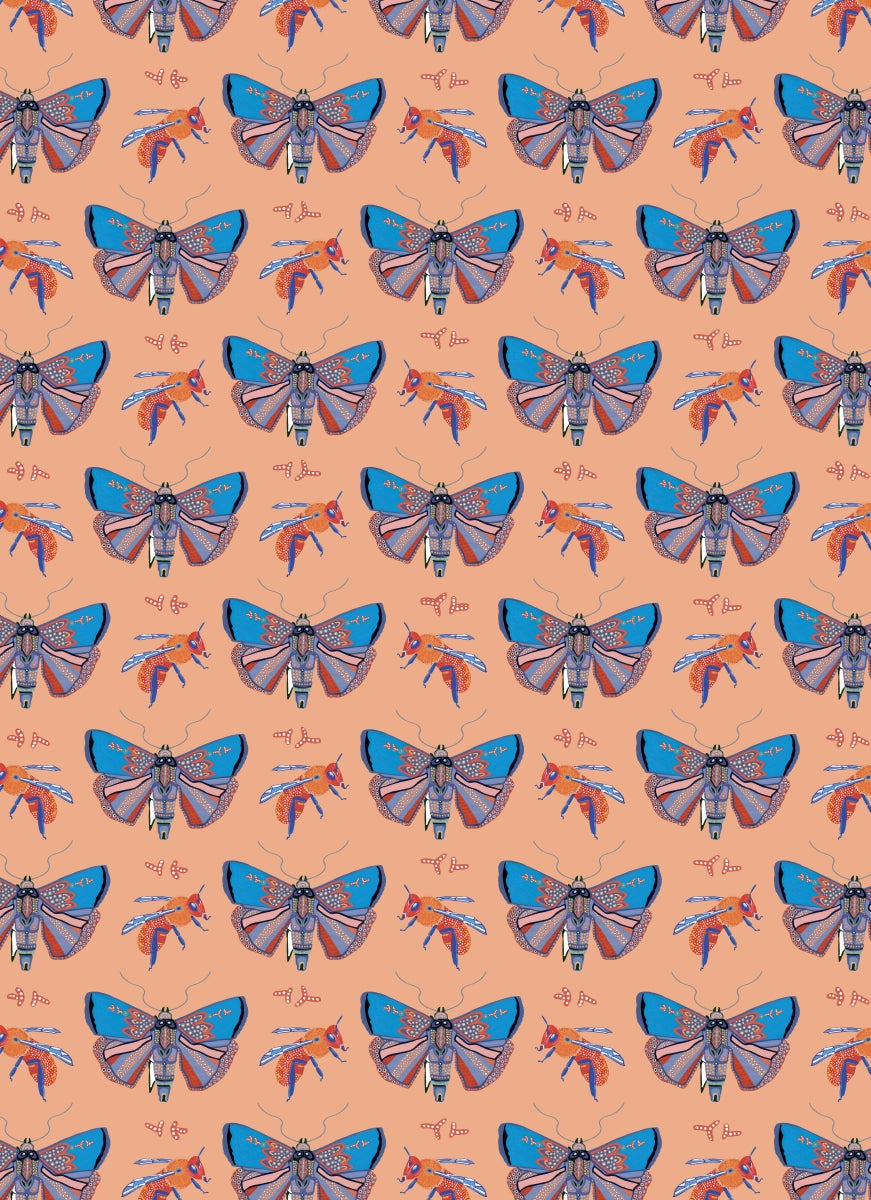 Birds & Bugs Wrapping Paper Book