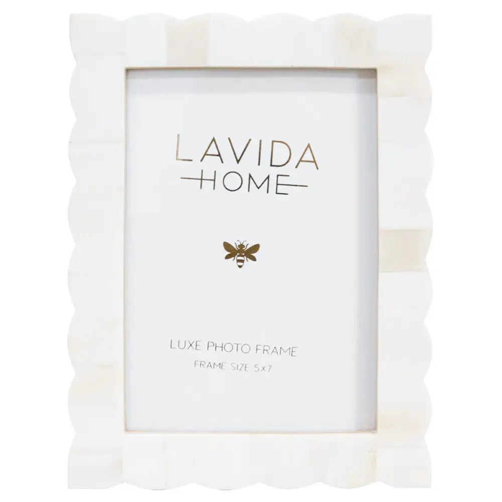 White photo frame with 'Lavida Home' branding on a white background