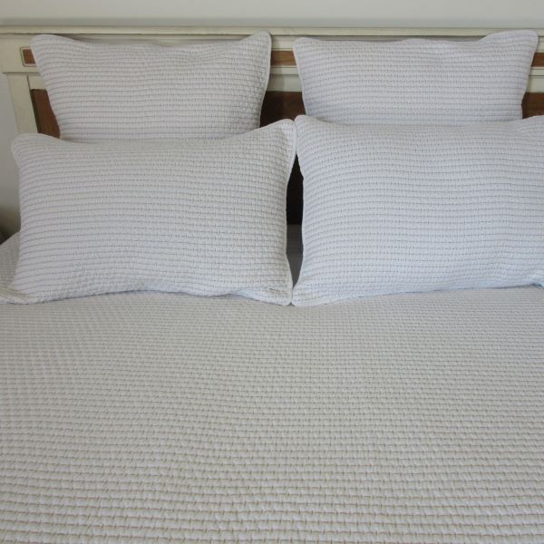 Ami Bedspread King Set White/beige