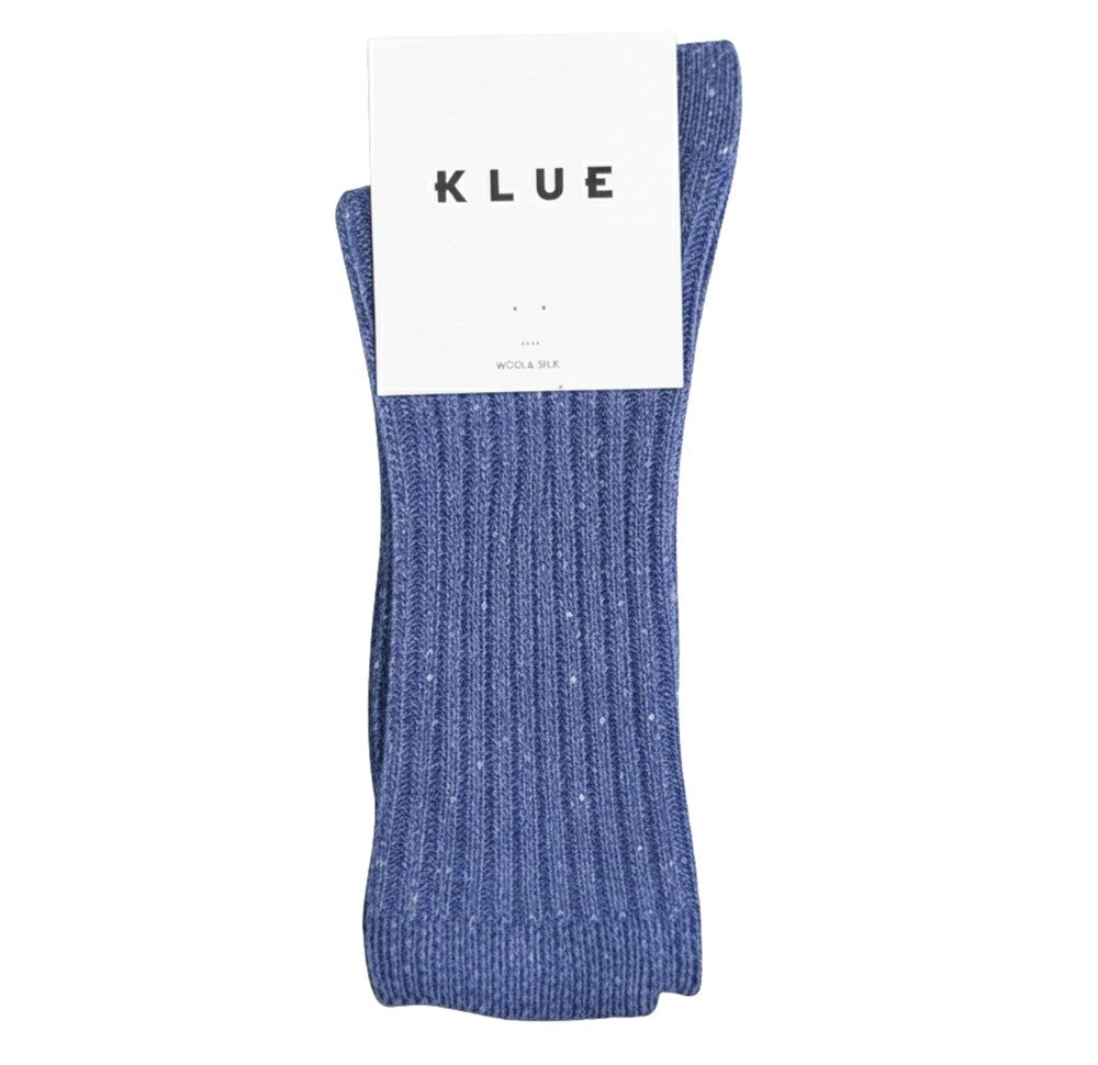 Socks Silk & Wool Dust Star Mid Blue