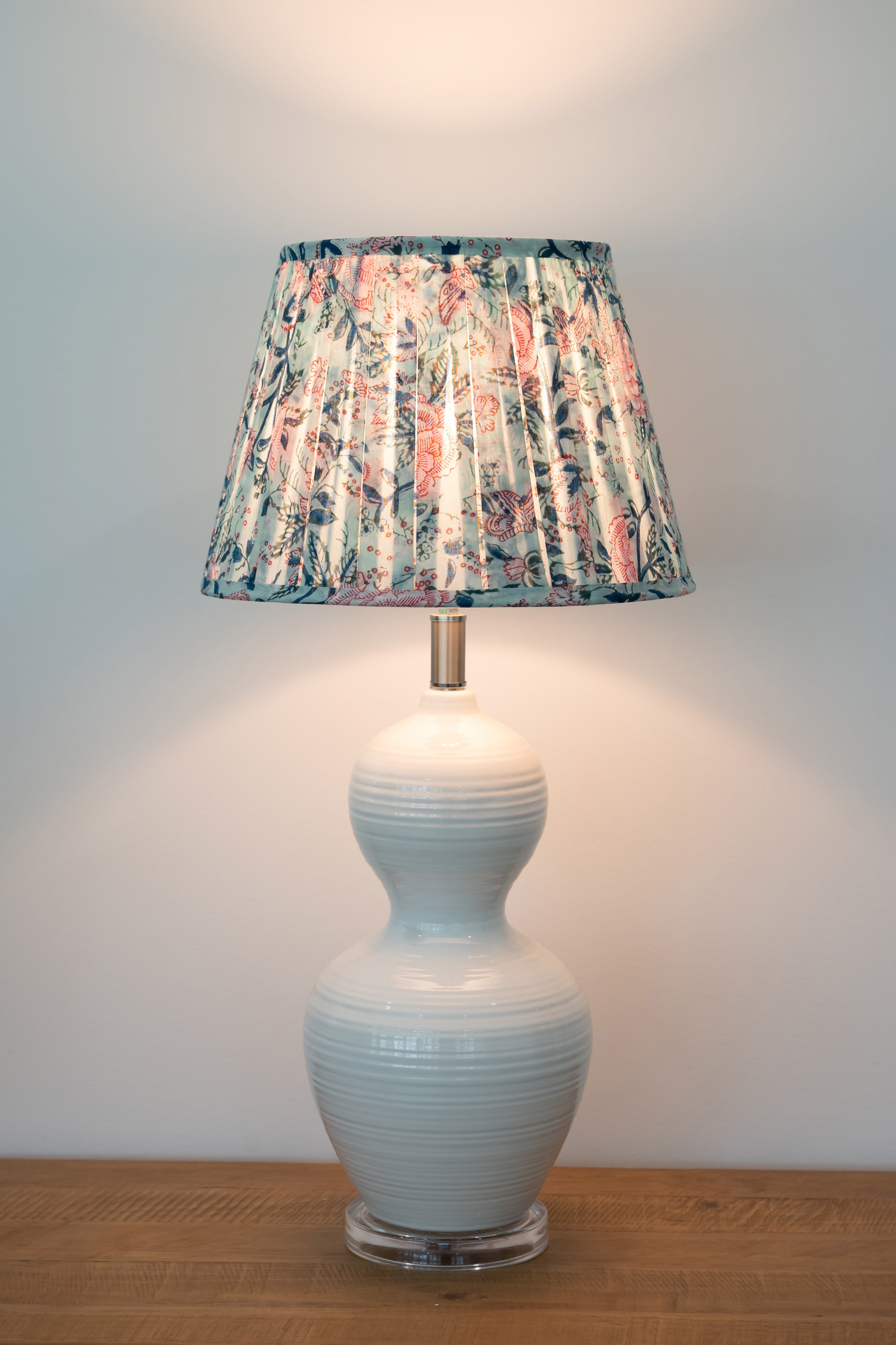 Lamp Shade Block Print Fleur Summertime