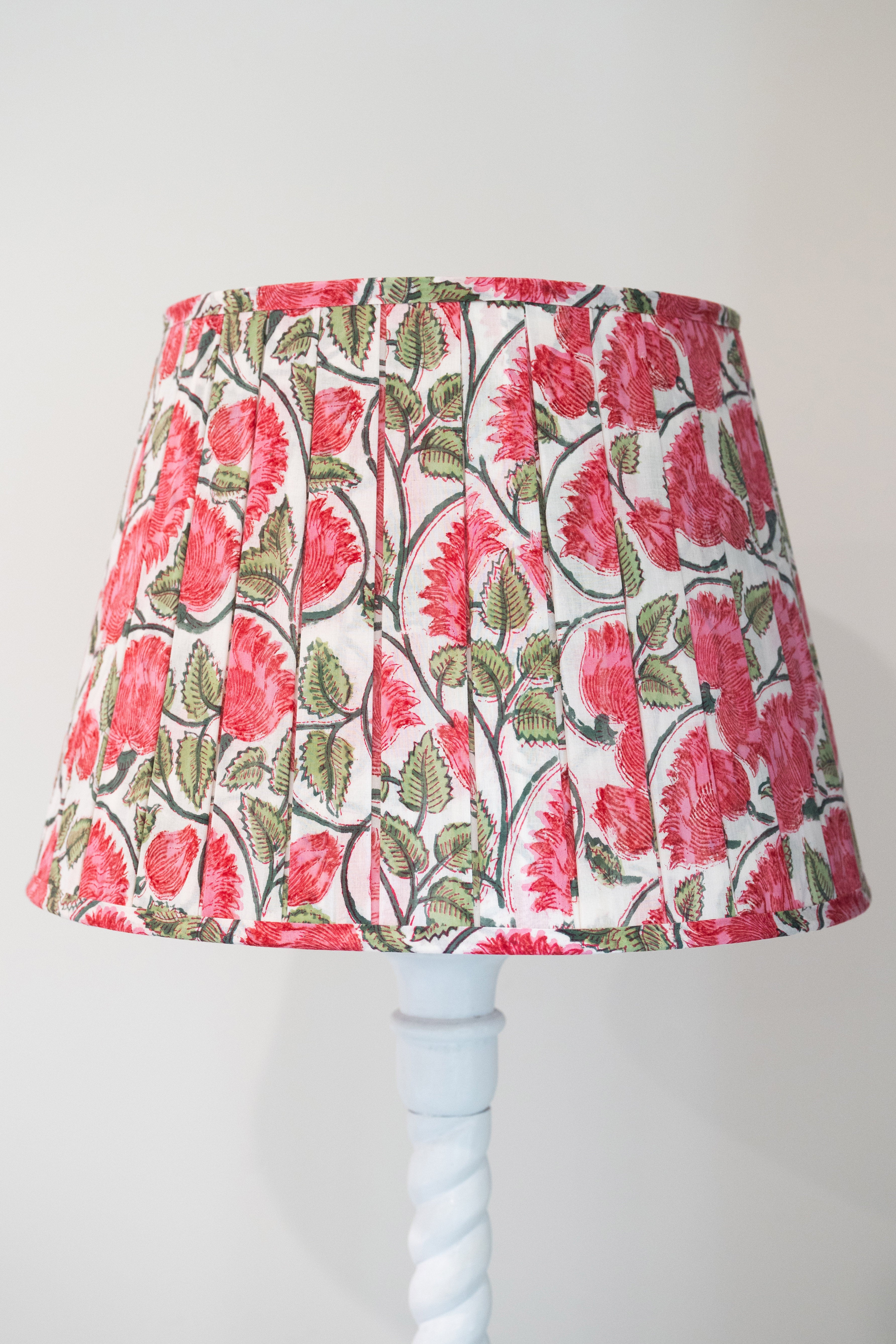 Lamp Shade Block Print Fleur Springtime