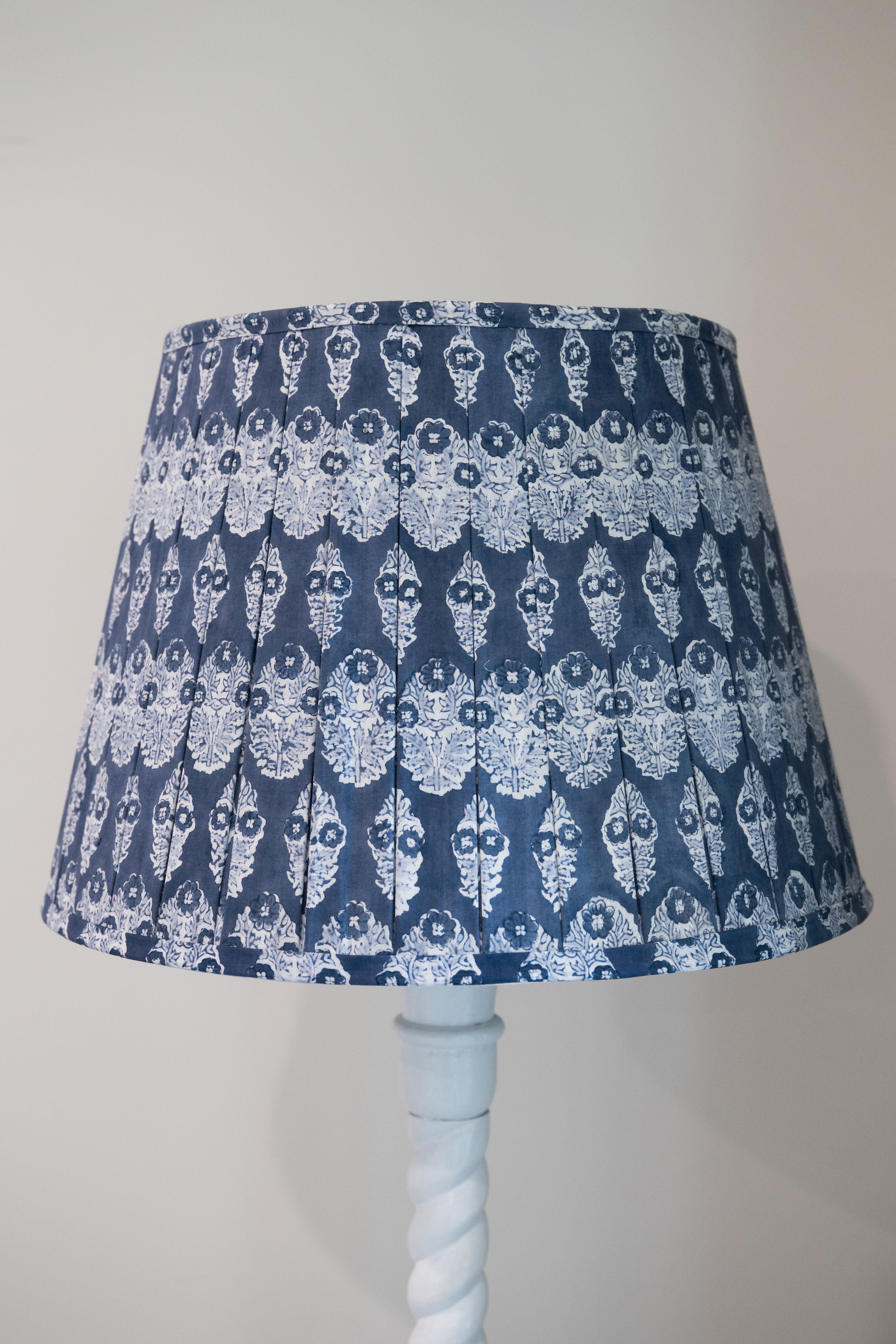 Lamp Shade Block Print Sundar Navy