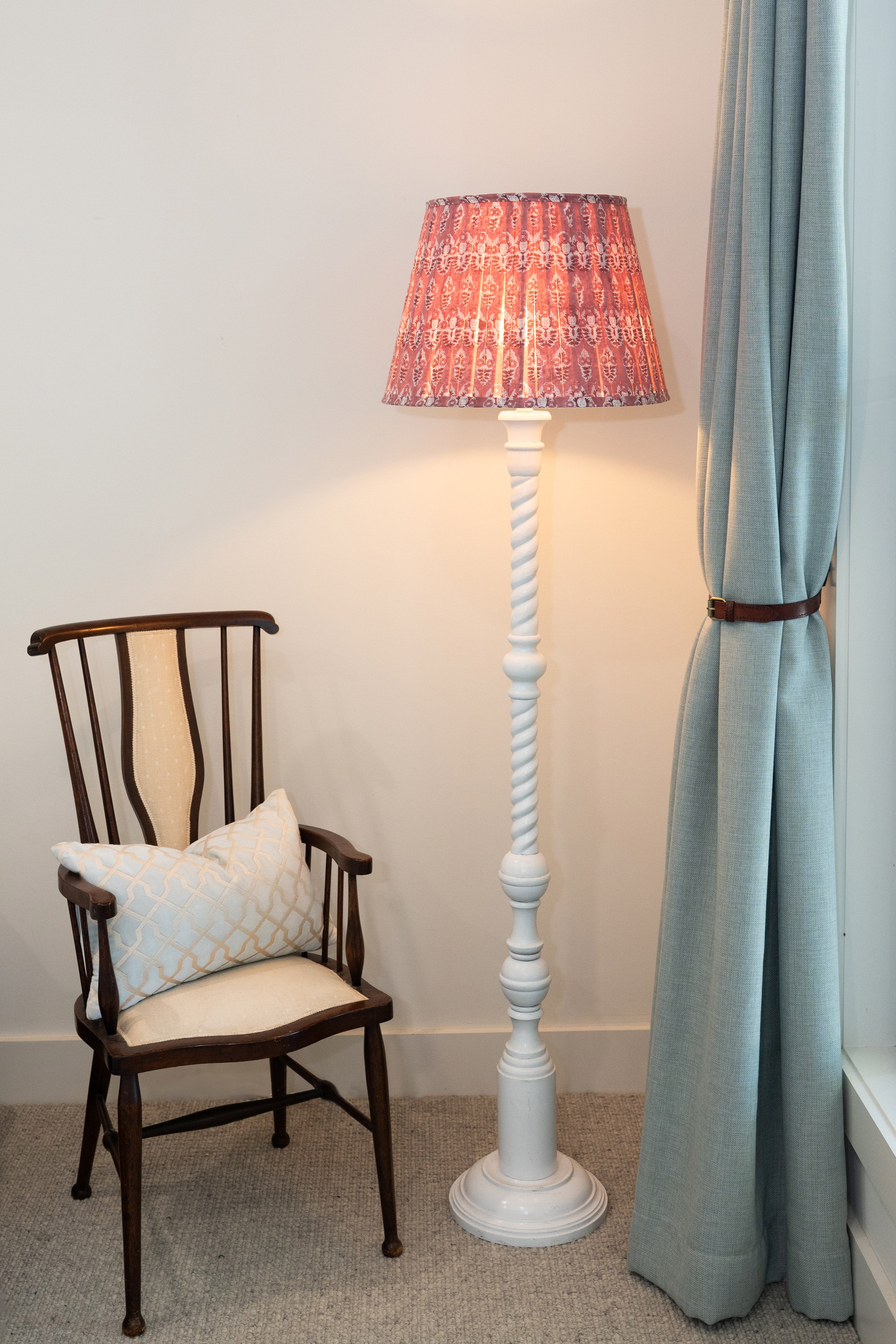 Lamp Shade Block Print Sundar Pink