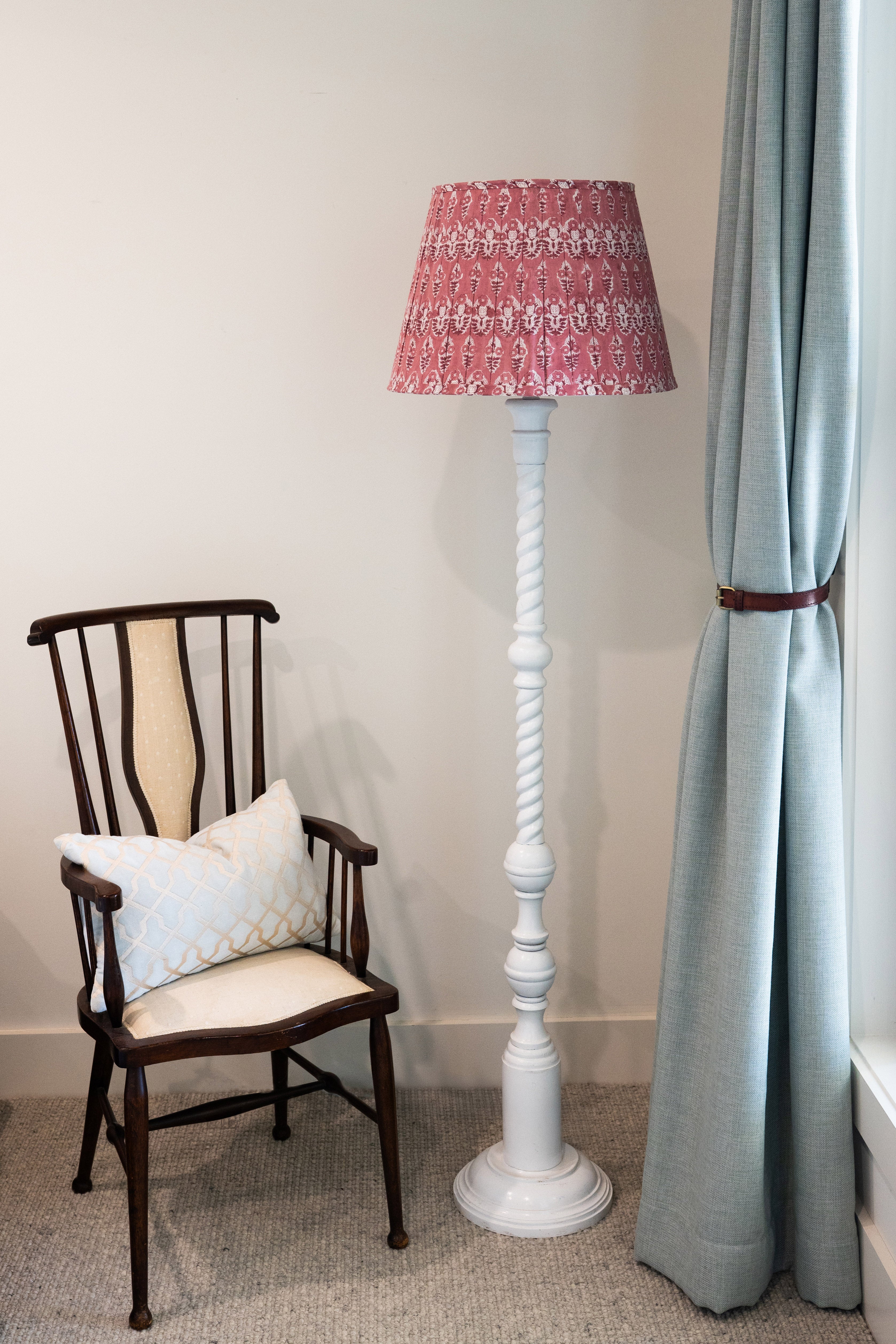 Lamp Shade Block Print Sundar Pink