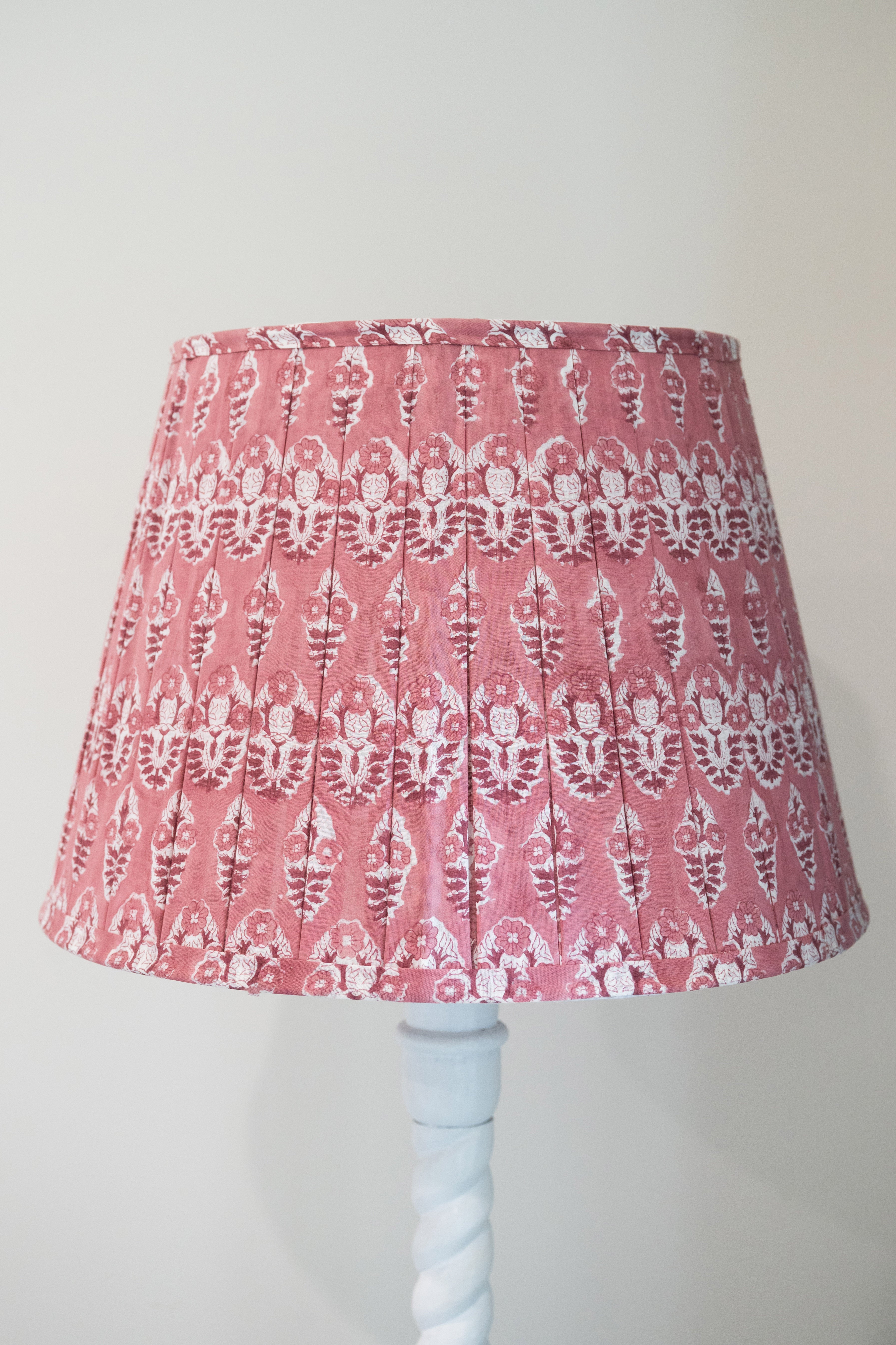Lamp Shade Block Print Sundar Pink