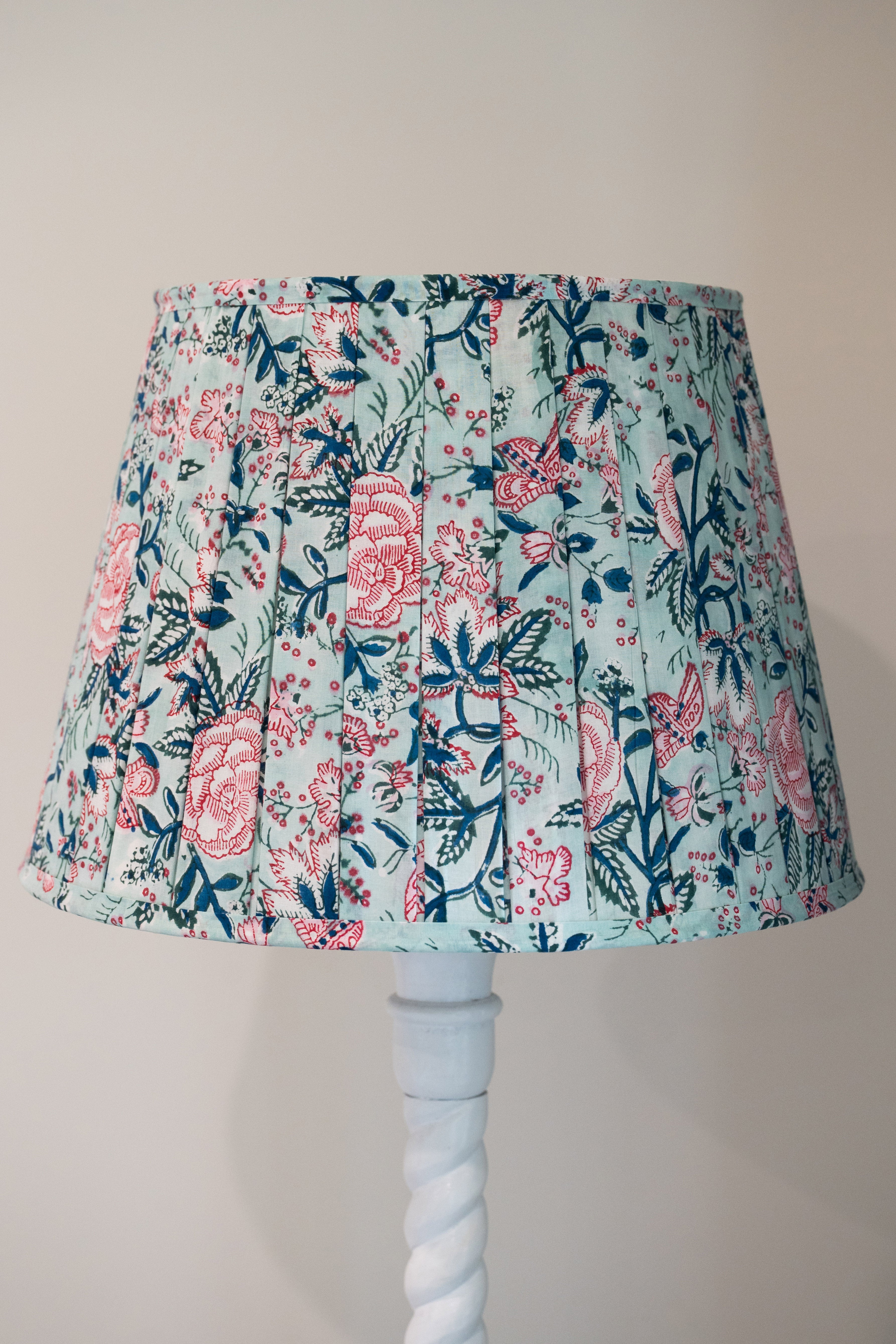 Lamp Shade Block Print Fleur Summertime
