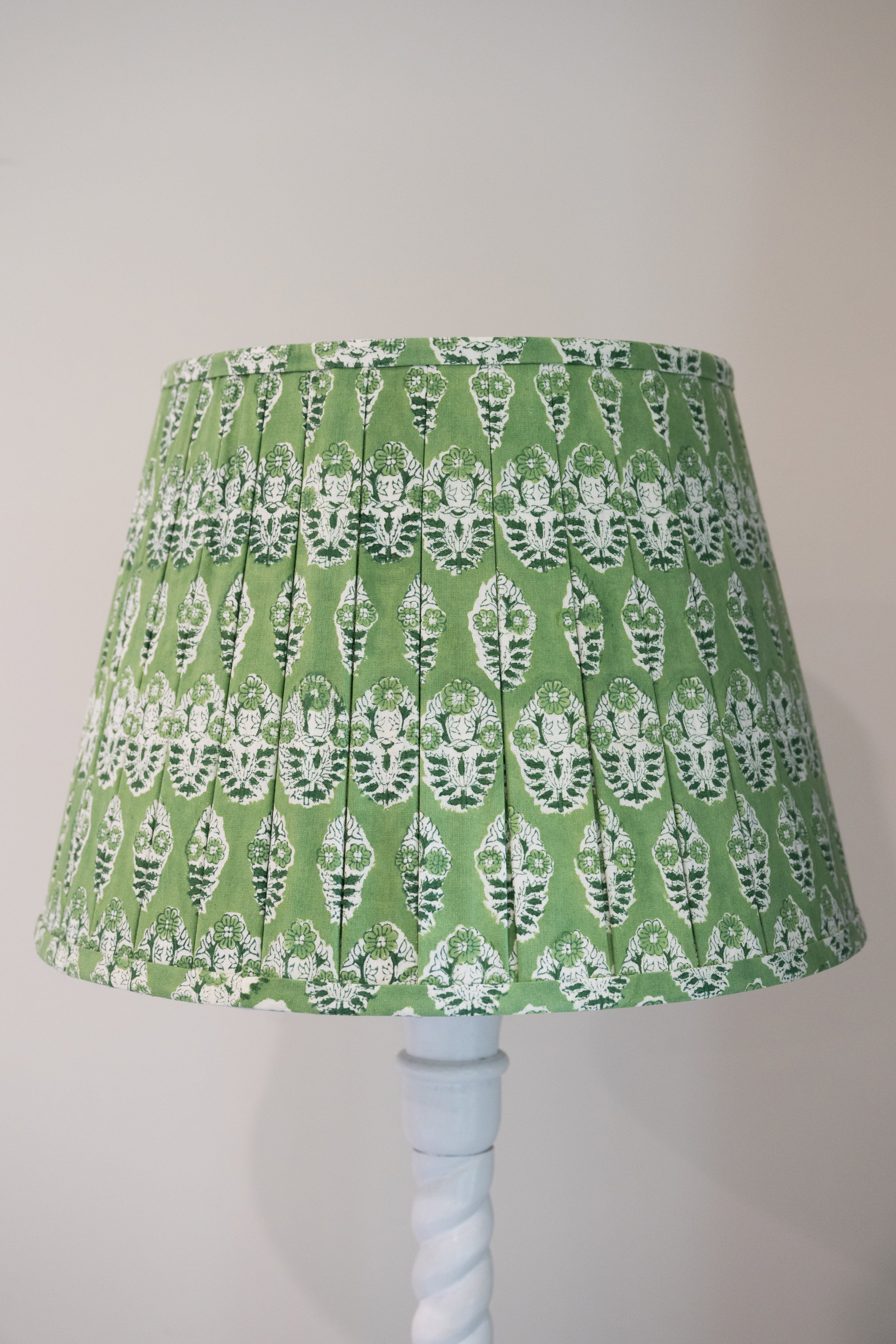 Lamp Shade Block Print Sundar Green