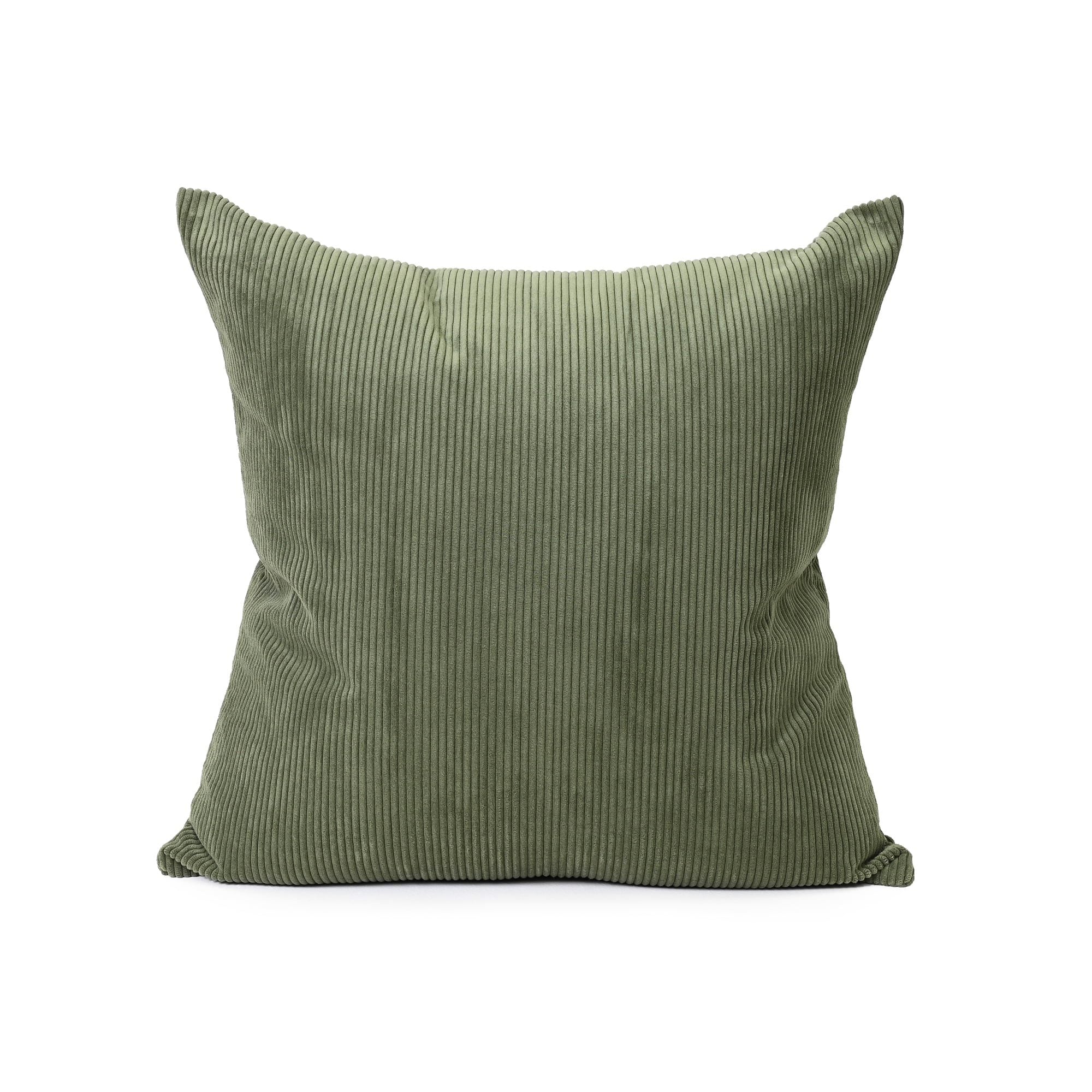 Deep Green Cord Square Cushion