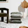 Woven Moss Fabric Cushion Lumbar