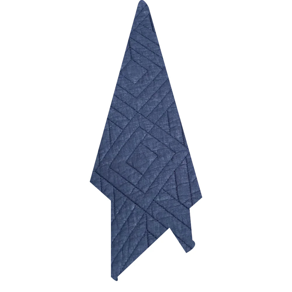 Bedspread Navy Diamond Super King Set