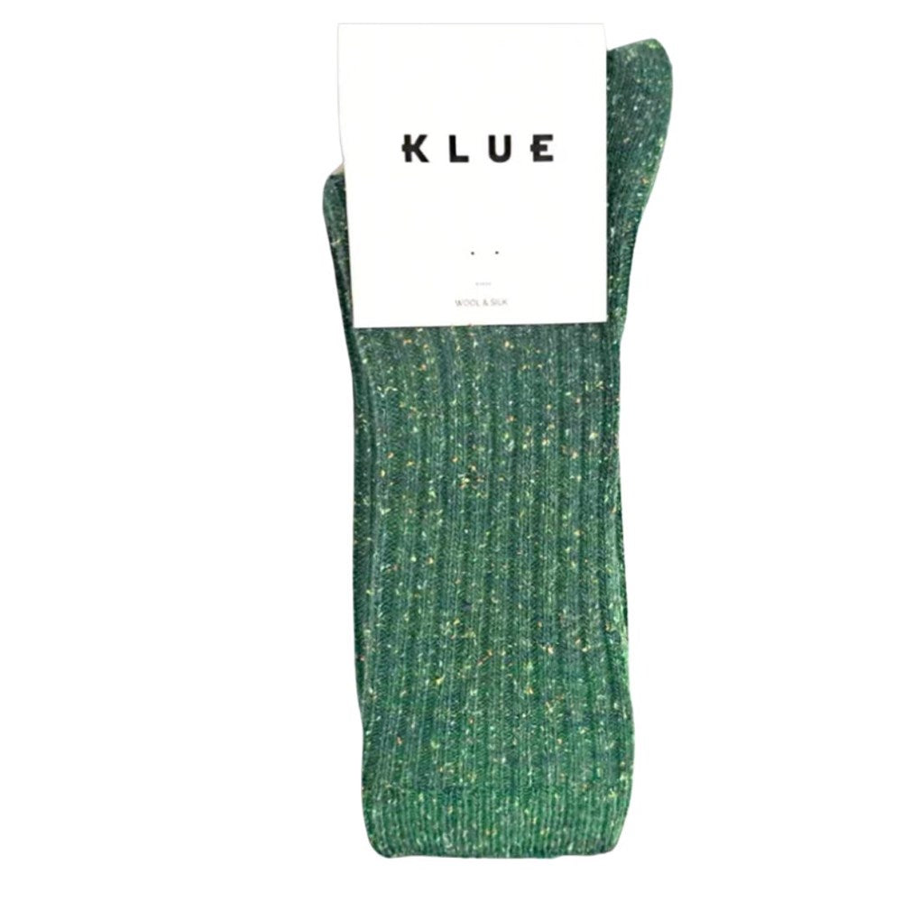 Socks Silk & Wool Dust Star Dk Green