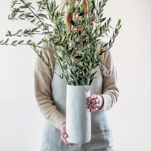 Jug No Handle Flax 30cm