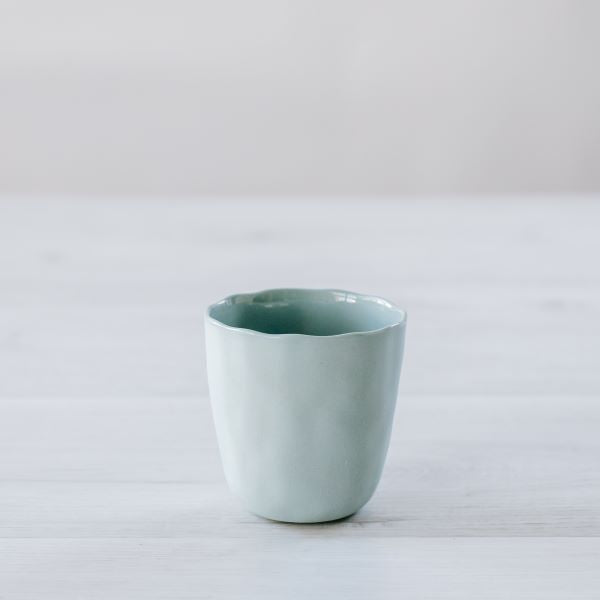 Short Coffee Cup Flax 7.5cm