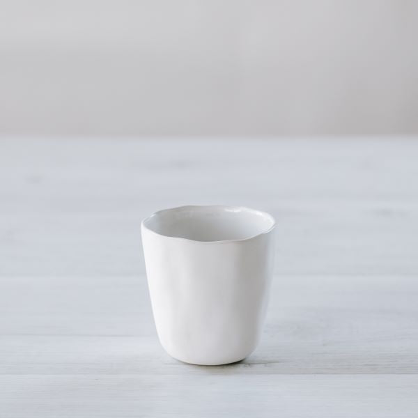 Short Coffee Cup Flax 7.5cm