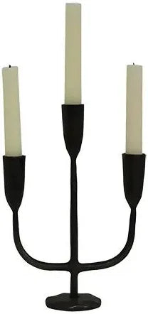 Dax 3 Light Black Candlestand