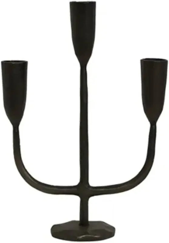 Dax 3 Light Black Candlestand