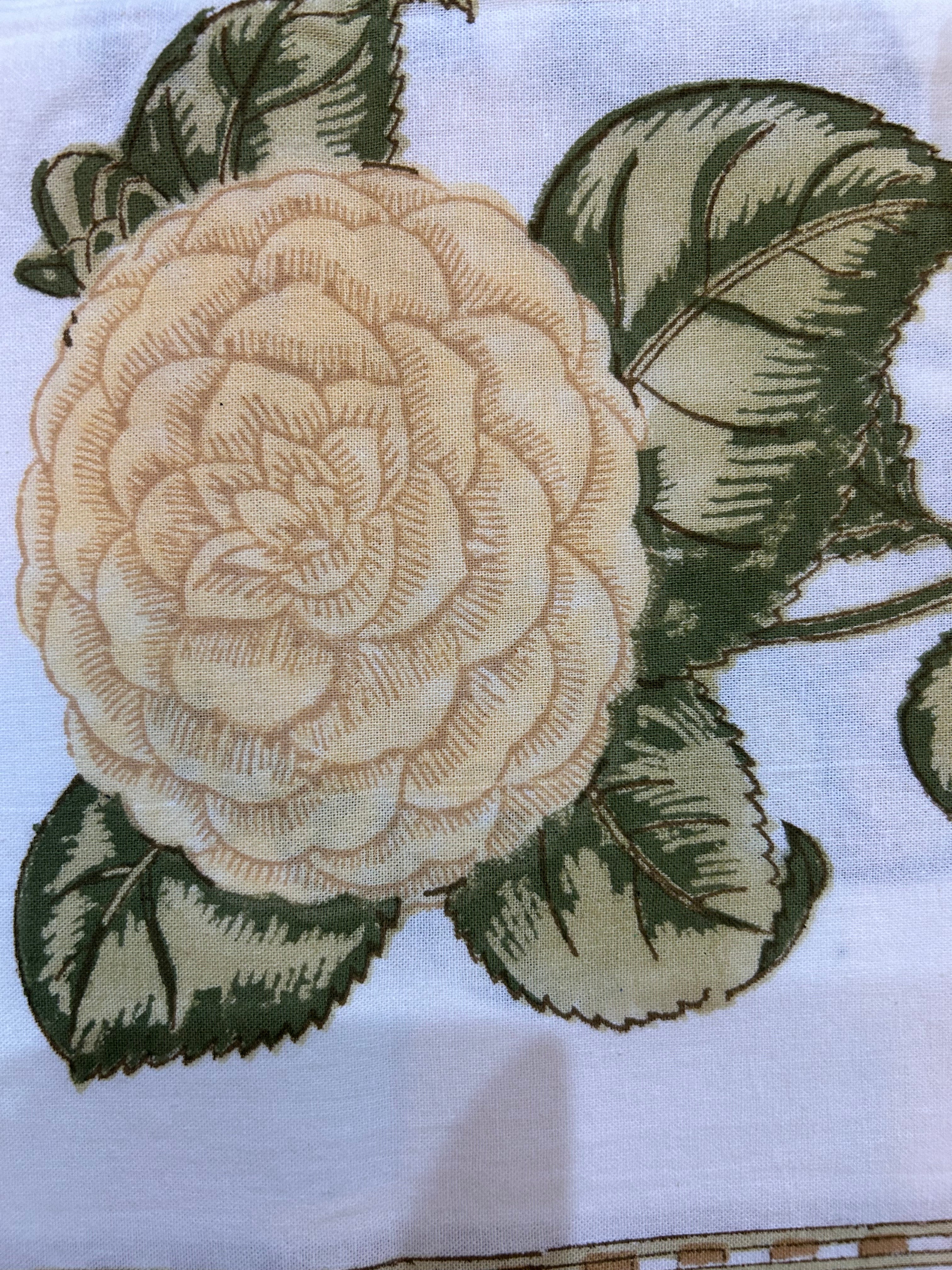 Block Printed Table Cloth 150 x 220cm Rosie