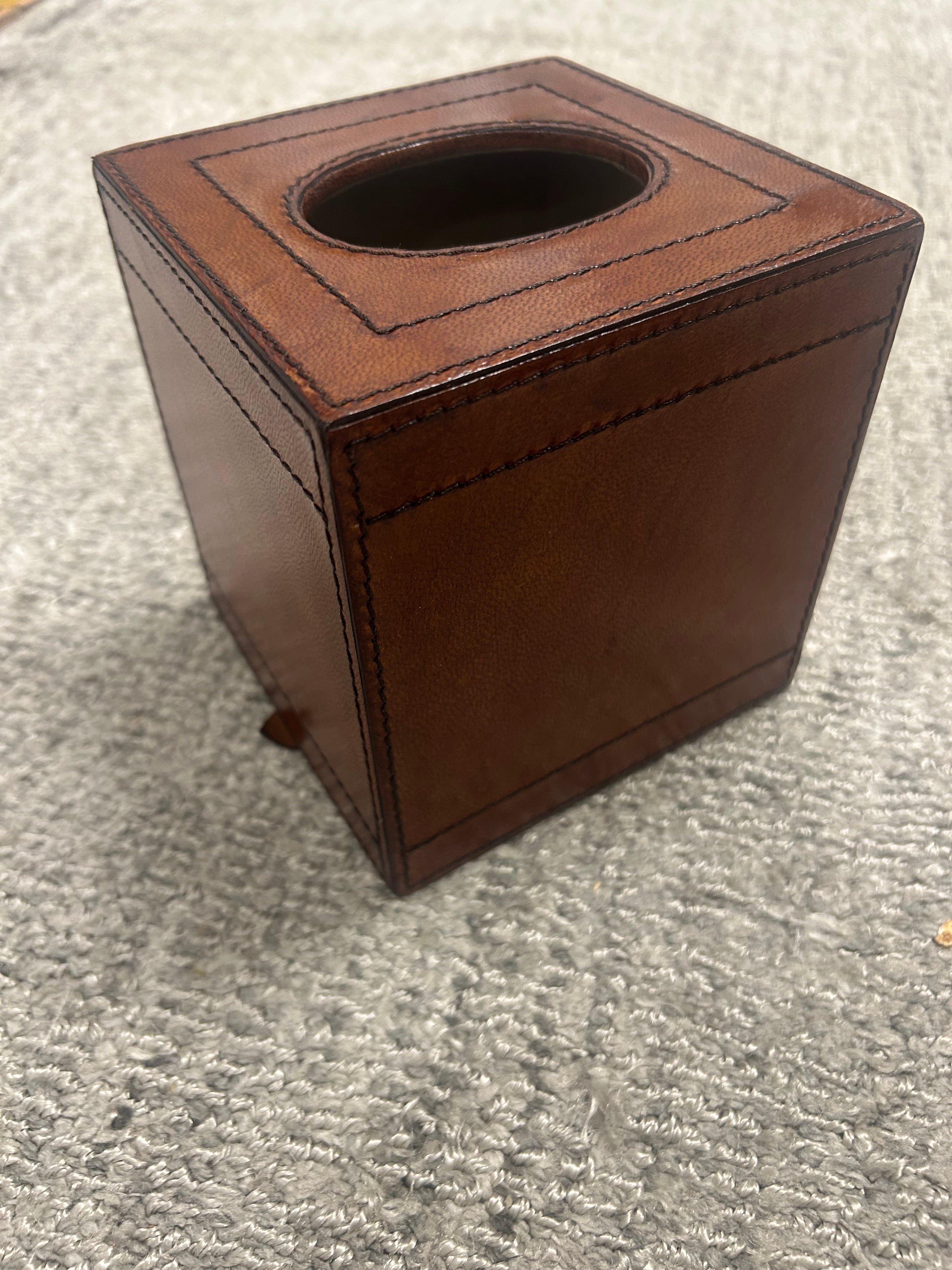Leather Tissue Box Holder