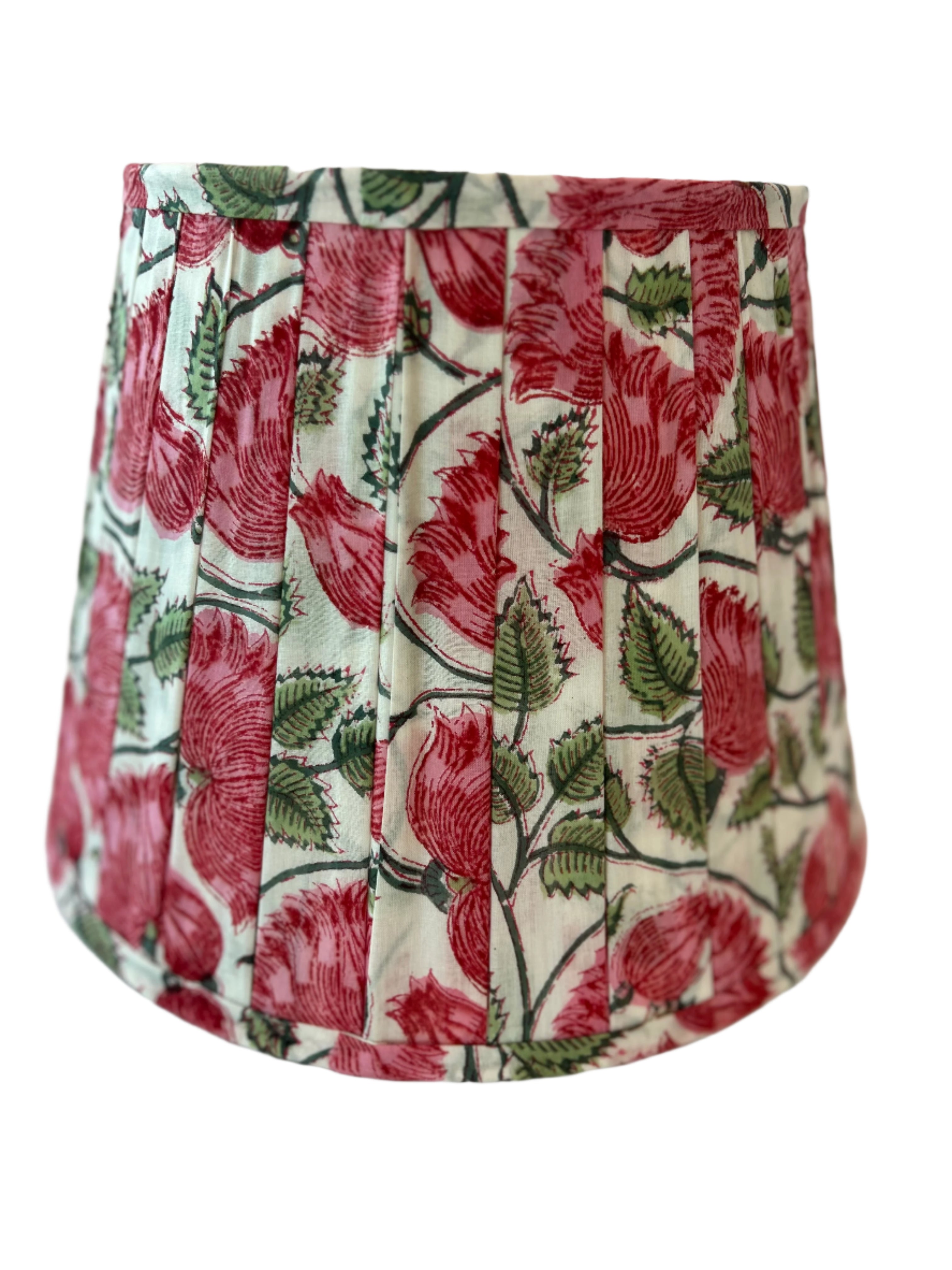 Block print floral lamp shade Spring