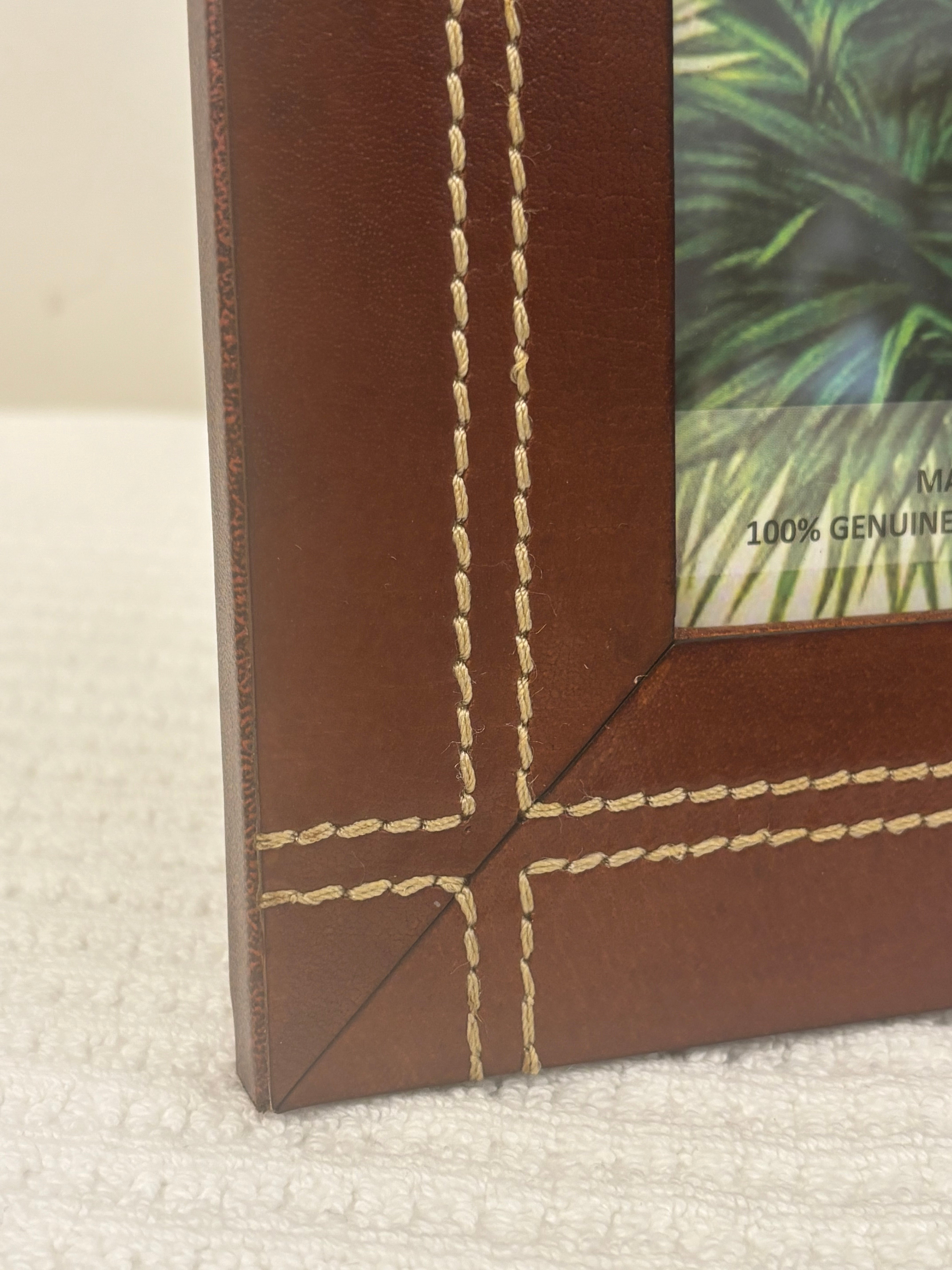 Jock Leather Photo Frame 4x6"