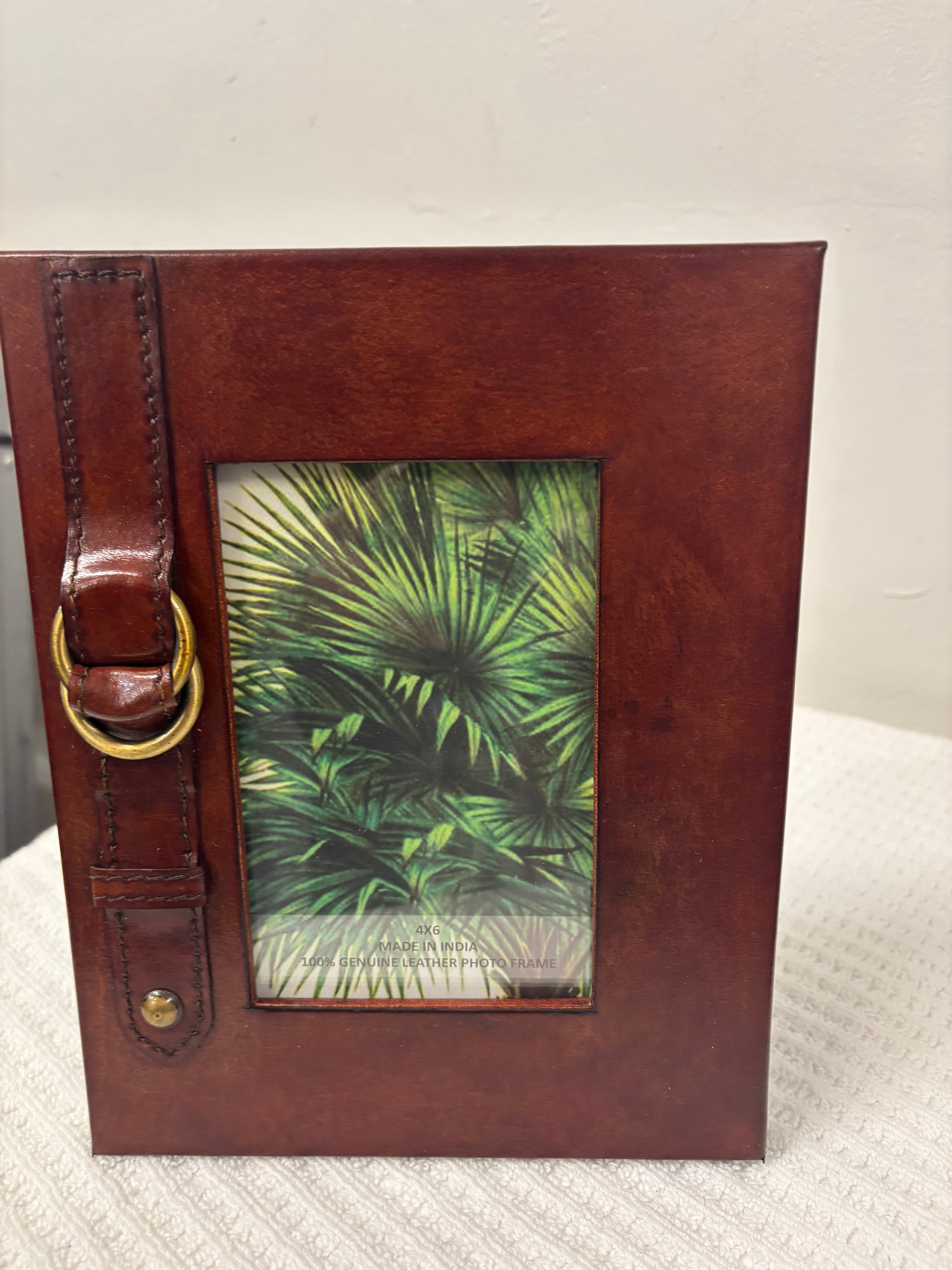 Leather frame