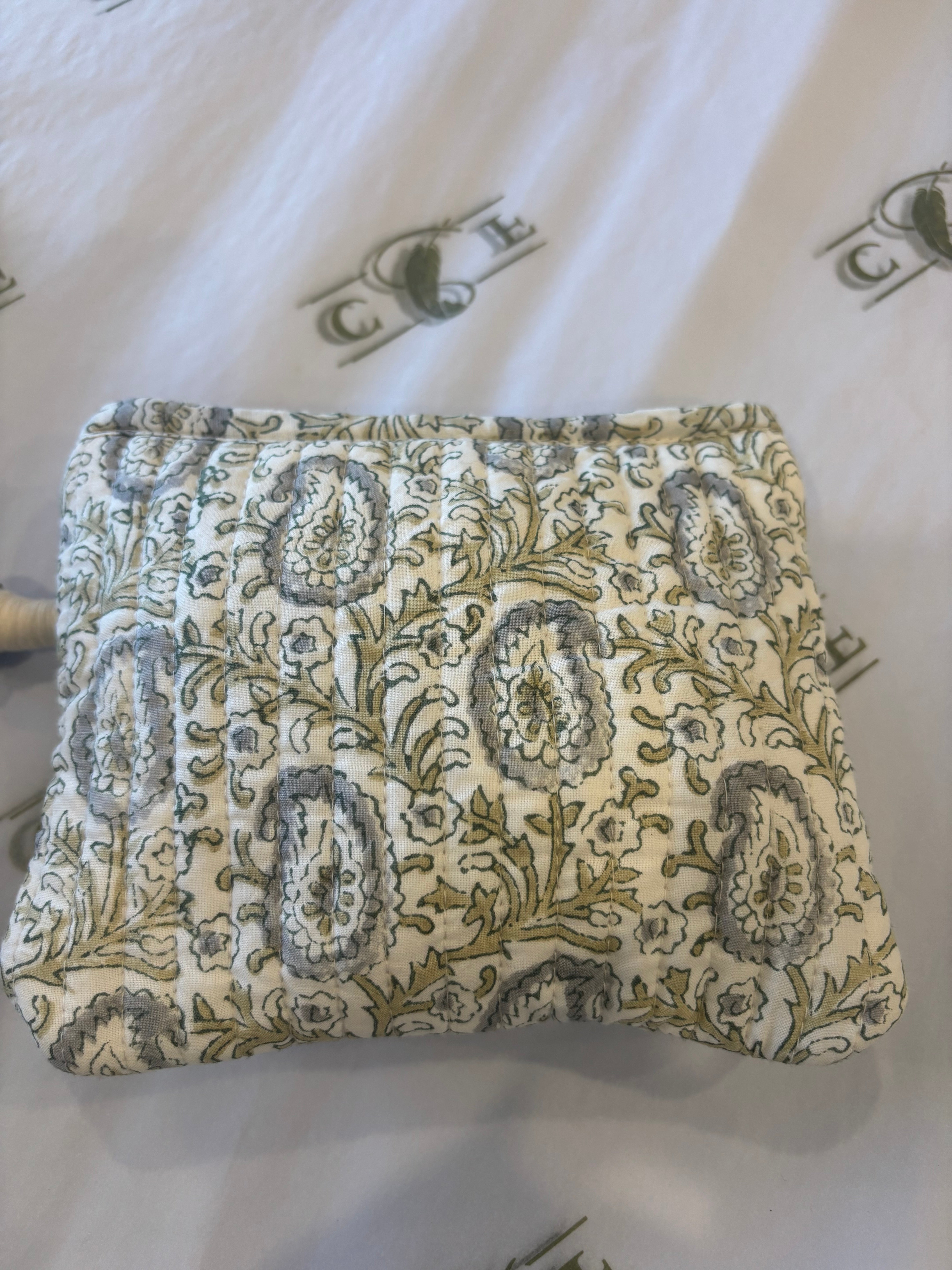 Block Print Accessories Pouch